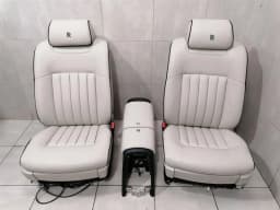 ROLLS ROYCE ROLLS ROYCE PHANTOM MK7 VII 7 SEATS CONSOLE SET PHANTOM Seat WHITE LEATHER SET- — thumbnail 1