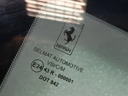 FERRARI Ferrari 599 GTB F141 Left Rear 1/4 Glass 82321200 Door Panel 1/4 Rear LH- — thumbnail 7