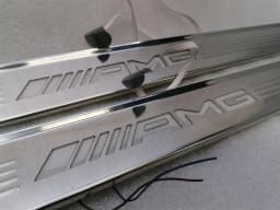 MERCEDES-BENZ Mercedes C63 AMG W205 Door Sill A2056809108 LED AMG Door Sill Trim Set M177- — thumbnail 4