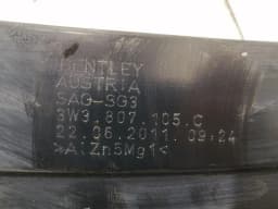 BENTLEY BENTLEY FLYING TRACK MK2 13-19 Front Bumper Beam 3W3807105C Bumper Carrier- — thumbnail 7