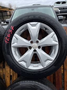 SUBARU 7JX17 ET48 D56.1 5X100 Rim set With Tyres 4 pcs SUBARU FORESTER (SJ) (2013-2018) — thumbnail 7