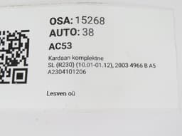 MERCEDES-BENZ A2304101206 Propeller Shaft Complete MERCEDES-BENZ SL-CLASS (R230) (2001-2012) — thumbnail 7