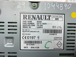 RENAULT 281157802R Radio tuner RENAULT ESPACE V (JR) (2015-2023) — thumbnail 5