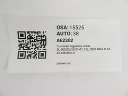 MERCEDES-BENZ A2308680231 Seat Belt Rear Left MERCEDES-BENZ SL-CLASS (R230) (2001-2012) — thumbnail 3