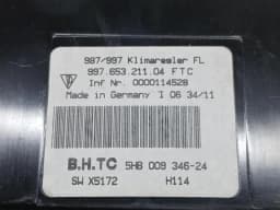 PORSCHE Porsche 911 997 Auto Climate Control 99765321104 Climate Control Panel A/C- — thumbnail 10