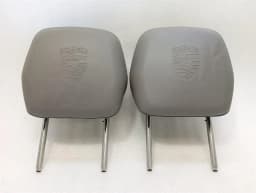 PORSCHE PORSCHE CAYENNE 958 92A 958522812027 HEADREST CREST REAR PAIR GREY GREY SET SET- — thumbnail 2