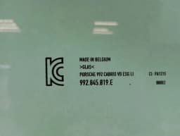 PORSCHE Porsche 911 992 left front door glass 992845019E door window front left- — thumbnail 5