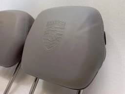 PORSCHE PORSCHE CAYENNE 958 92A 958522812027 HEADREST CREST REAR PAIR GREY GREY SET SET- — thumbnail 3