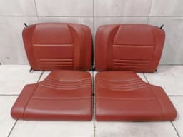 PORSCHE Porsche 911 996 rear coupe seat set seats interior rear red red- — thumbnail 3