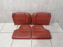 PORSCHE Porsche 911 996 rear coupe seat set seats interior rear red red- — thumbnail 2
