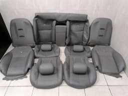 MERCEDES-BENZ MERCEDES CL600 V12 W216 SEATS OUTER COVER SET SEAT TRIM SET GREY GREY- — thumbnail 1
