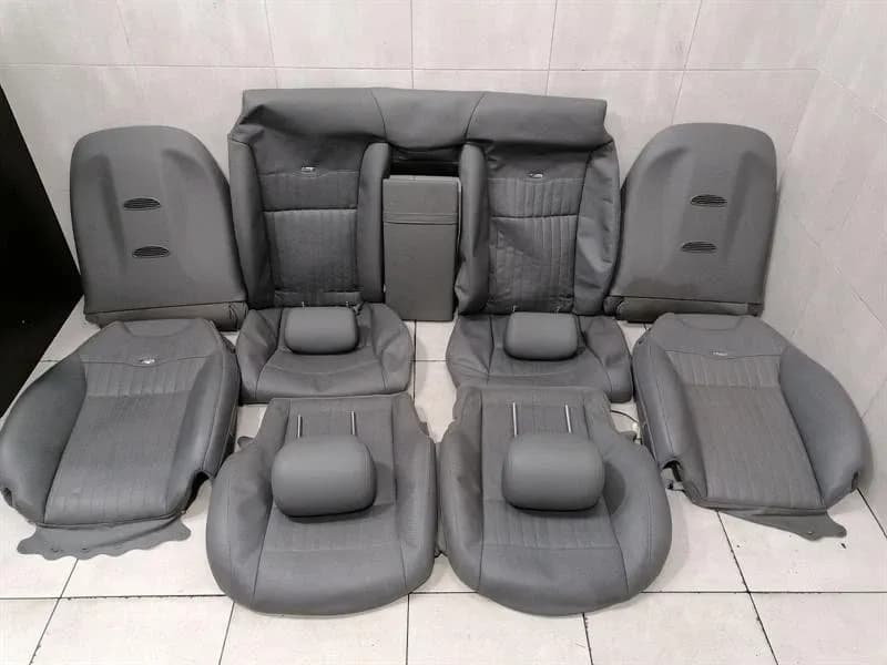 MERCEDES CL600 V12 W216 SEATS OUTER COVER SET SEAT TRIM SET GREY GREY-
