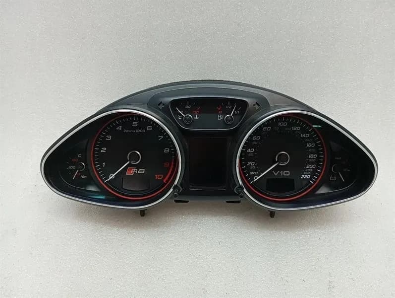 AUDI R8 TYPE 42 V10 5.2 SPYDER INSTRUMENT CLUSTER 420920981P SPEEDOMETER MPH UK-