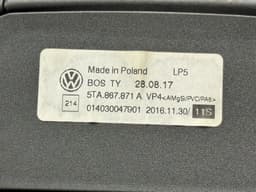 VW 5TA867871A Parcel shelf VW TOURAN (5T1) (2015-) — thumbnail 3