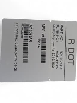MERCEDES-BENZ BZ10023AR 2038800818 A2038800818 Fender Front Right MERCEDES-BENZ C-CLASS (W203, CL203) (2000-2011) — thumbnail 3