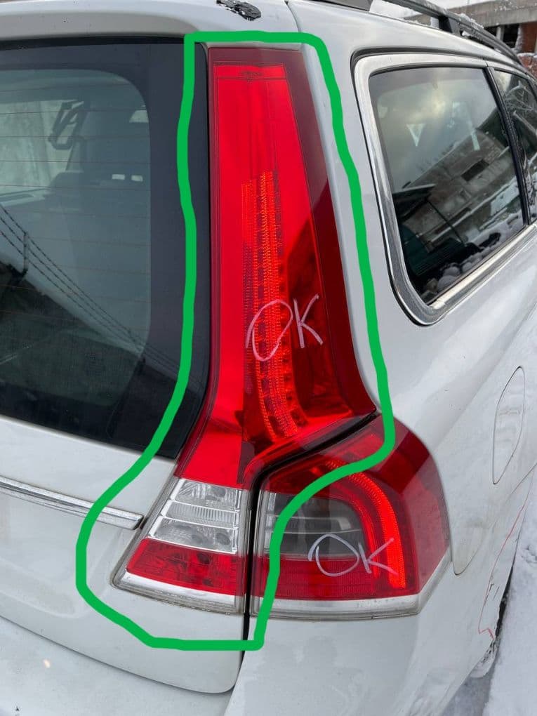 Inner tail light, right VOLVO V70 III (BW) (2007-2016)