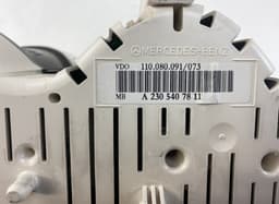 MERCEDES-BENZ 110080091039 110.080.091/039 Instrument Cluster MERCEDES-BENZ SL-CLASS (R230) (2001-2012) — thumbnail 3