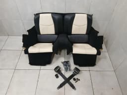 PORSCHE Porsche 911 997 seats convertible rear seats interior black/cream full leather — thumbnail 1