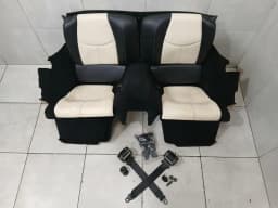 PORSCHE Porsche 911 997 seats convertible rear seats interior black/cream full leather — thumbnail 2