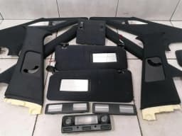 BMW BMW 5 Series E39 M5 Sun Visor Cover Set BLACK Sun Visor Trim SET — thumbnail 2