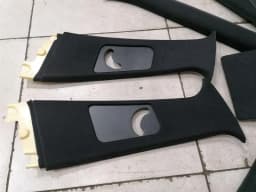 BMW BMW 5 Series E39 M5 Sun Visor Cover Set BLACK Sun Visor Trim SET — thumbnail 6