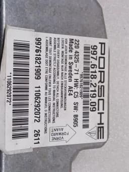 PORSCHE Porsche 911 997 Safety Module ECU 99761821909 Air Control Unit SRS Convertible — thumbnail 6