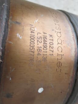 MERCEDES-BENZ A1644902356 A1644901136 Exhaust front silencer (resonator) MERCEDES-BENZ GL-CLASS (X164) (2006-2012) — thumbnail 7
