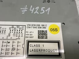 VW 3C8035190C Radio VW PASSAT B7 / ALLTRACK (2010-2015) — thumbnail 4