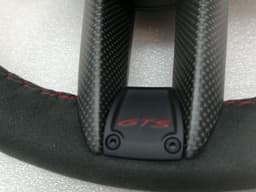 PORSCHE Porsche Taycan 9J steering wheel GTS red carbon 36 cm steering wheel Alcantara — thumbnail 2
