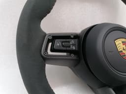 PORSCHE Porsche Taycan 9J steering wheel GTS red carbon 36 cm steering wheel Alcantara — thumbnail 8