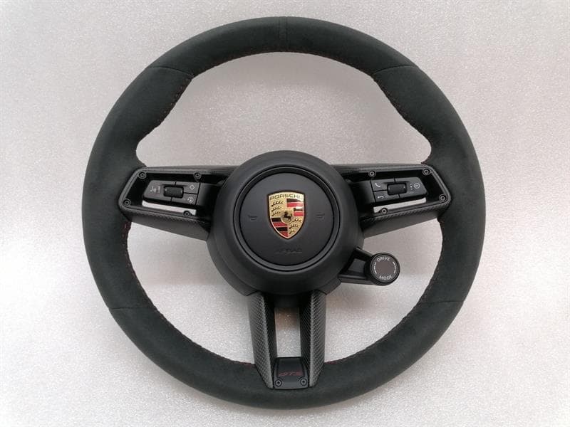 PORSCHE Porsche Taycan 9J steering wheel GTS red carbon 36 cm steering wheel Alcantara