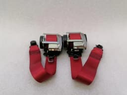 PORSCHE Porsche Boxster 981 front seat belt 98180303303 red seat belt belt front — thumbnail 6