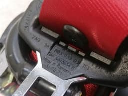 PORSCHE Porsche Boxster 981 front seat belt 98180303303 red seat belt belt front — thumbnail 8