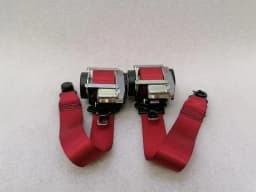 PORSCHE Porsche Boxster 981 front seat belt 98180303303 red seat belt belt front — thumbnail 1