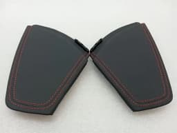 PORSCHE Porsche 911 991 99155240602 Leather Exclusive Dashboard Cover Set Red Stitching — thumbnail 2