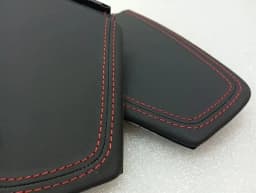 PORSCHE Porsche 911 991 99155240602 Leather Exclusive Dashboard Cover Set Red Stitching — thumbnail 3
