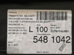 PORSCHE Porsche 911 997 Door Card Front Left 99755525100 Door Trim Front SANDBEIGE — thumbnail 8