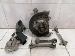 PORSCHE Porsche 911 991 Left Rear Hub SET 99133111104 Wheel Bearing Housing Rear Left — thumbnail 1