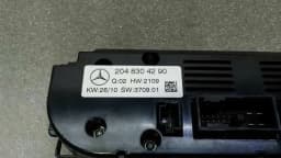 MERCEDES-BENZ Mercedes C Class W204 Auto Climate Control A2048304290 Climate Control Panel A/C — thumbnail 4
