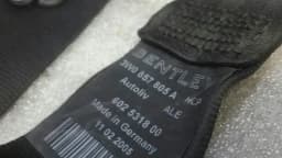 BENTLEY BENTLEY CONTINENTAL GT W12 rear seat belt 3W0857805A seat belt rear LI — thumbnail 2
