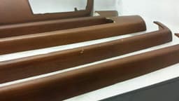 BMW BMW 7 series E65 door strip veneer 51457148712 veneer set America walnut — thumbnail 5