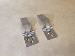 MERCEDES-BENZ STAINLESS STEEL Mercedes G-Class G Wagen W460 W461 W463 SET Hood hinges 2 pcs — thumbnail 1