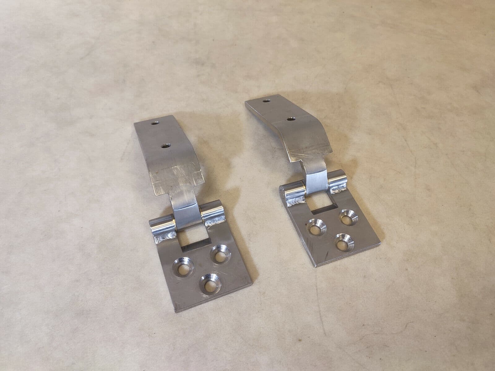 MERCEDES-BENZ STAINLESS STEEL Mercedes G-Class G Wagen W460 W461 W463 SET Hood hinges 2 pcs