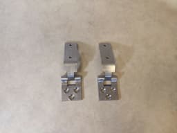 MERCEDES-BENZ STAINLESS STEEL Mercedes G-Class G Wagen W460 W461 W463 SET Hood hinges 2 pcs — thumbnail 2