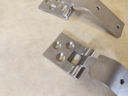 MERCEDES-BENZ STAINLESS STEEL Mercedes G-Class G Wagen W460 W461 W463 SET Hood hinges 2 pcs — thumbnail 5