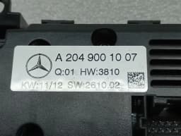 MERCEDES-BENZ Mercedes C Class W204 Auto Climate Control A2049001007 Climate Control Panel A/C- — thumbnail 9