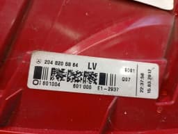 MERCEDES-BENZ Mercedes C W204 right rear light A2048205864 tail light rear right MOPF LED — thumbnail 7