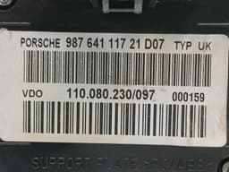 PORSCHE Porsche Boxster 987 Instrument Cluster 98764111721 Speedometer MPH — thumbnail 8