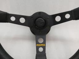 PORSCHE Porsche 911 Carrera 1984-1989 Steering Wheel MOMO Steering Wheel LEATHER LOGO CREST — thumbnail 2