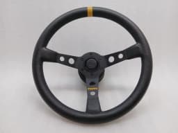 PORSCHE Porsche 911 Carrera 1984-1989 Steering Wheel MOMO Steering Wheel LEATHER LOGO CREST — thumbnail 1